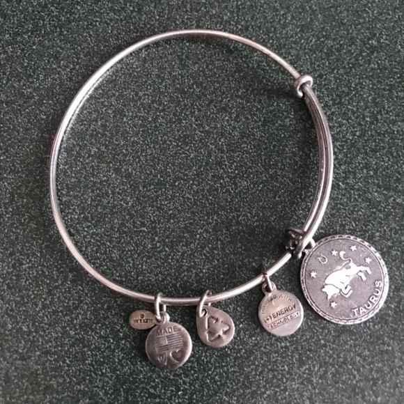 Alex and Ani Silver Expandable Wire Bracelet Taurus - Picture 3 of 16